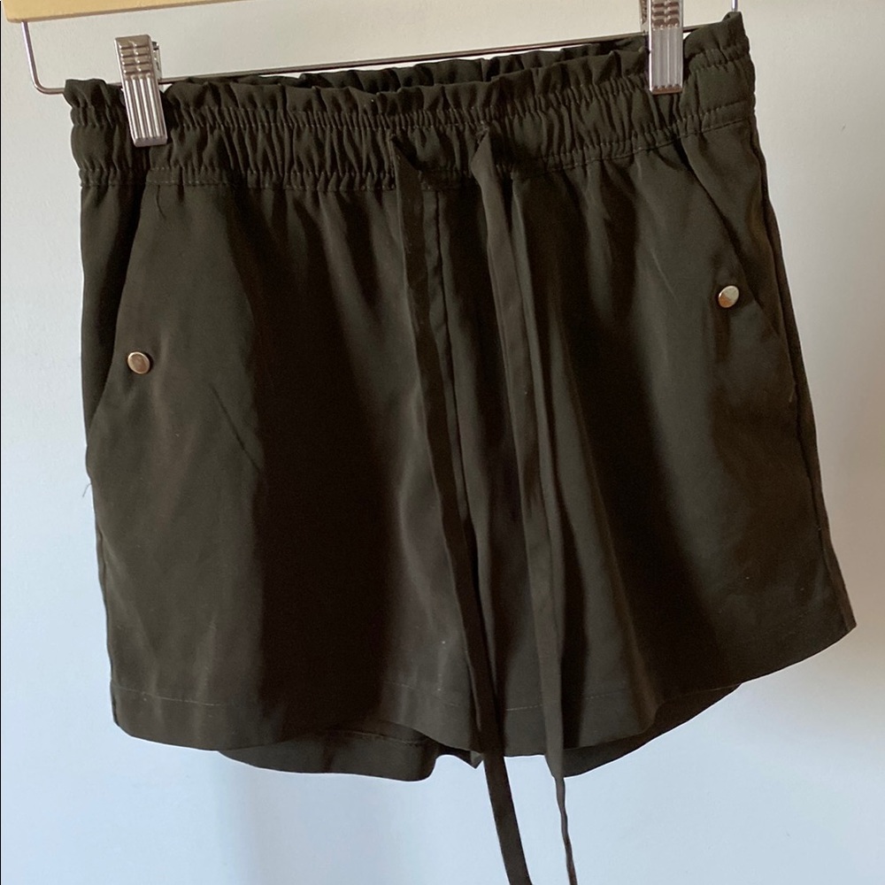 Women's Green Dress Shorts